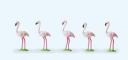 Preiser 5 flamants roses